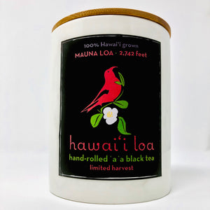 Hawaii Loa Volcanic Black Tea: hand-rolled a'a black, spring 2019 vintage